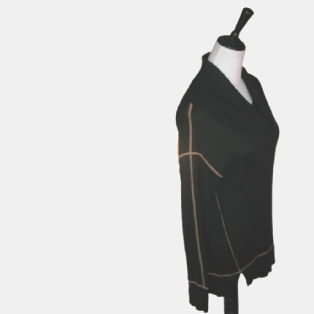 UNBRANDED Black Cowl Neck Tunic Sweater Size Small